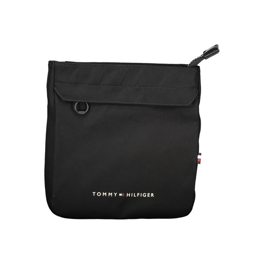 Tommy Hilfiger Black Polyester Men Shoulder Bag