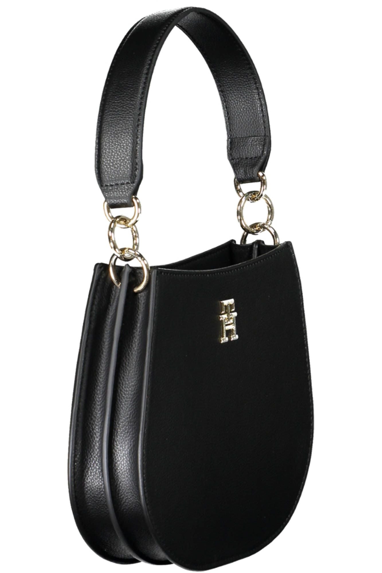 Tommy Hilfiger Black Polyester Women Handbag