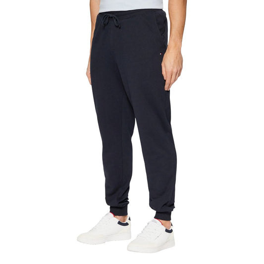 Tommy Hilfiger Blue Cotton Joggers Workout Pants
