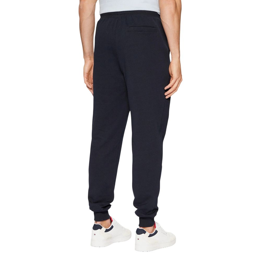 Tommy Hilfiger Blue Cotton Joggers Workout Pants