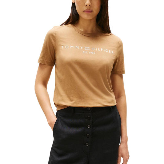 Tommy Hilfiger Brown Recycled Cotton T-Shirt