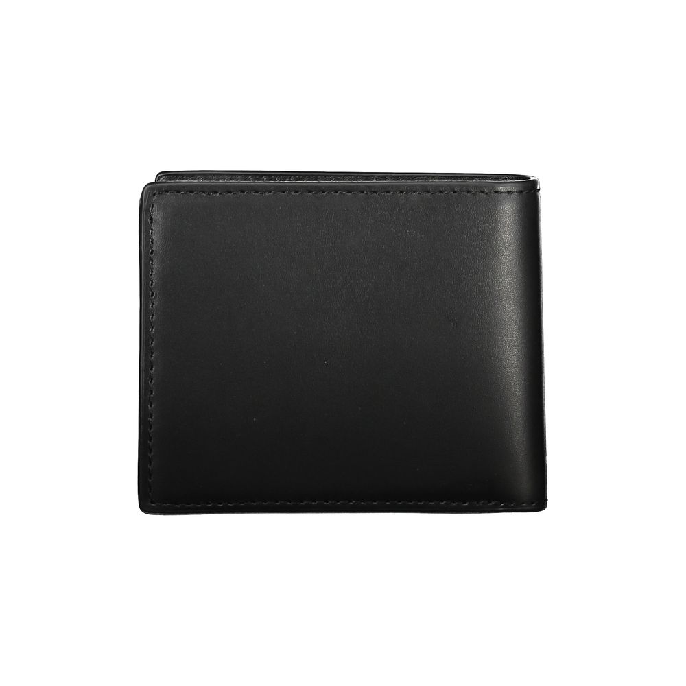 Tommy Hilfiger Elegant Black Leather Bifold Men's Wallet