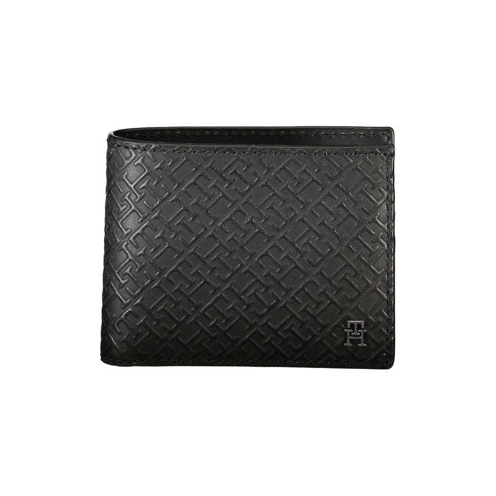 Tommy Hilfiger Elegant Leather Double Card Wallet with Contrast Details