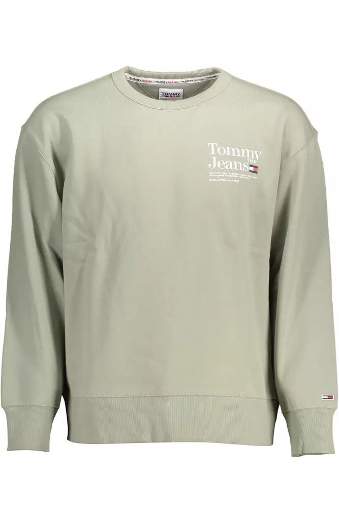 Tommy Hilfiger Green Cotton Men Sweater