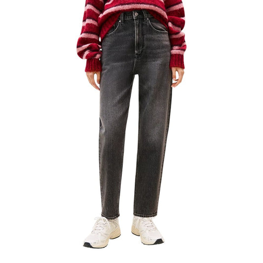 Tommy Hilfiger Jeans Black Recycled Cotton Mom Jeans