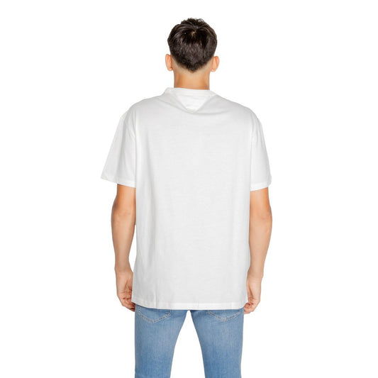 Tommy Hilfiger Jeans White Cotton Rigenerato T-Shirt