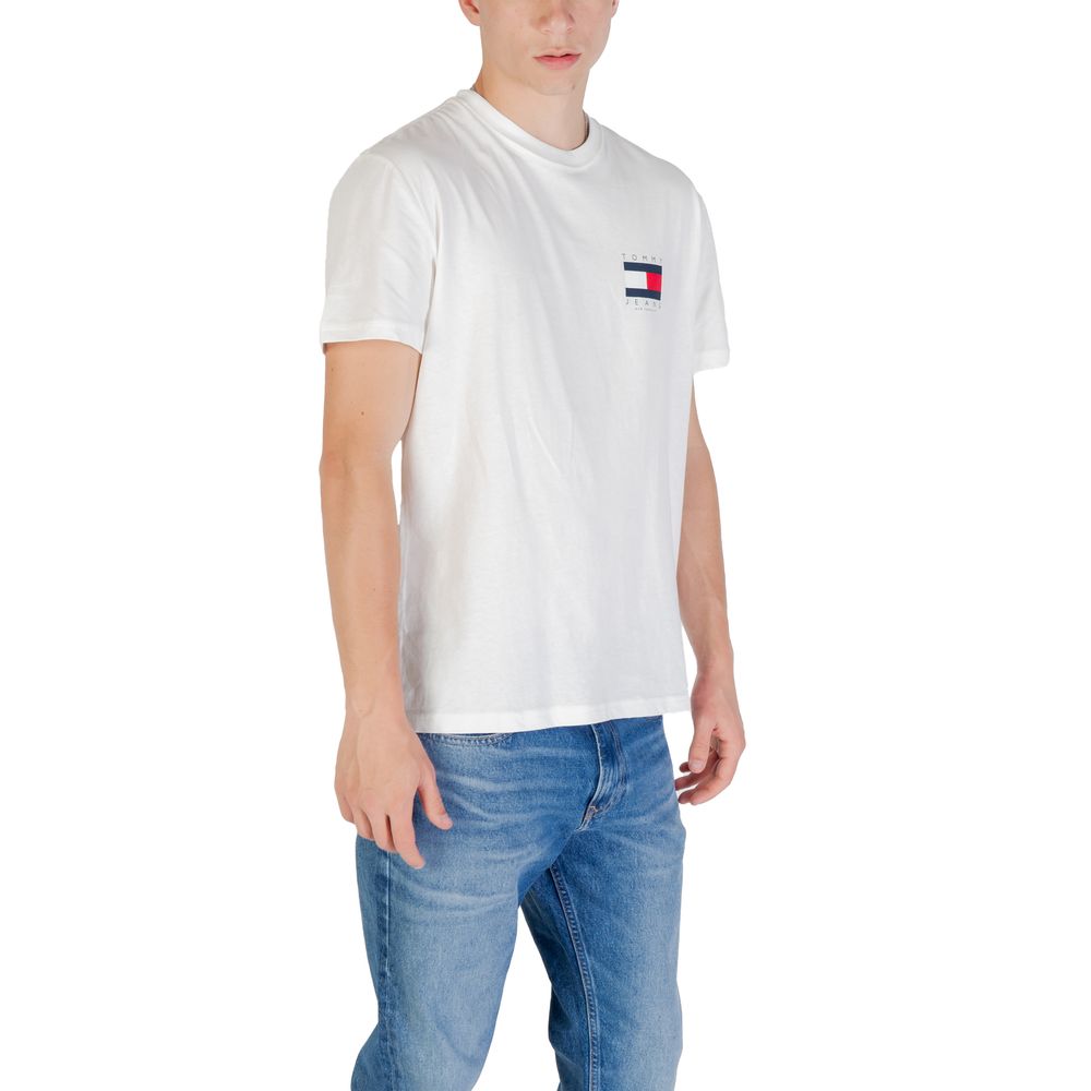 Tommy Hilfiger Jeans White Recycled Cotton T-Shirt