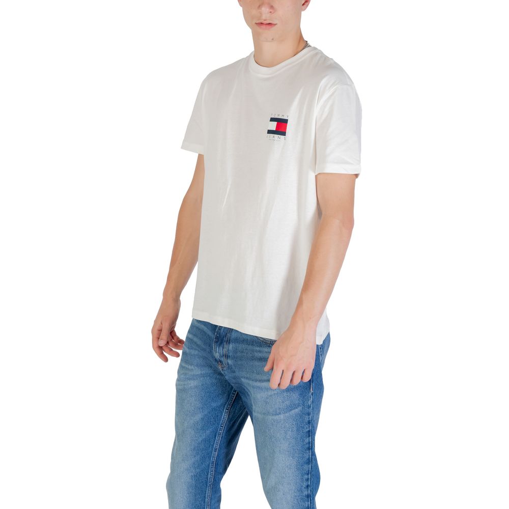 Tommy Hilfiger Jeans White Recycled Cotton T-Shirt
