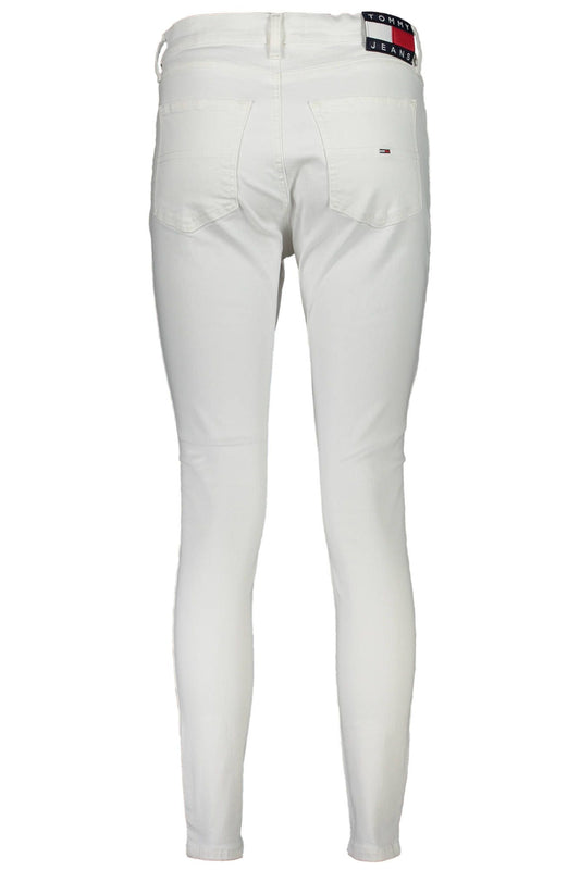 Tommy Hilfiger White Cotton Women Jeans