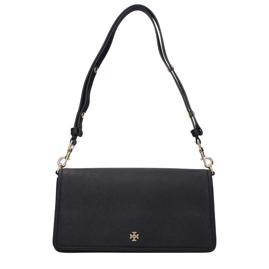 Tory Burch Black Leather Shoulder Bag