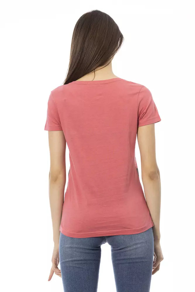 Trussardi Action Pink Cotton Women T-Shirt