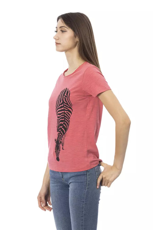 Trussardi Action Pink Cotton Women T-Shirt