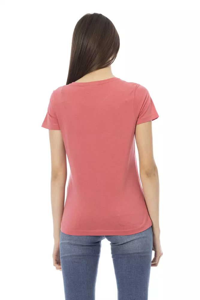 Trussardi Action Pink Cotton Women T-Shirt