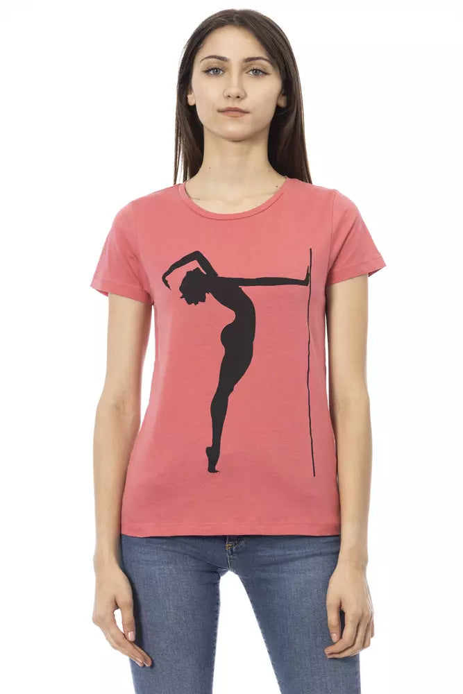 Trussardi Action Pink Cotton Women T-Shirt
