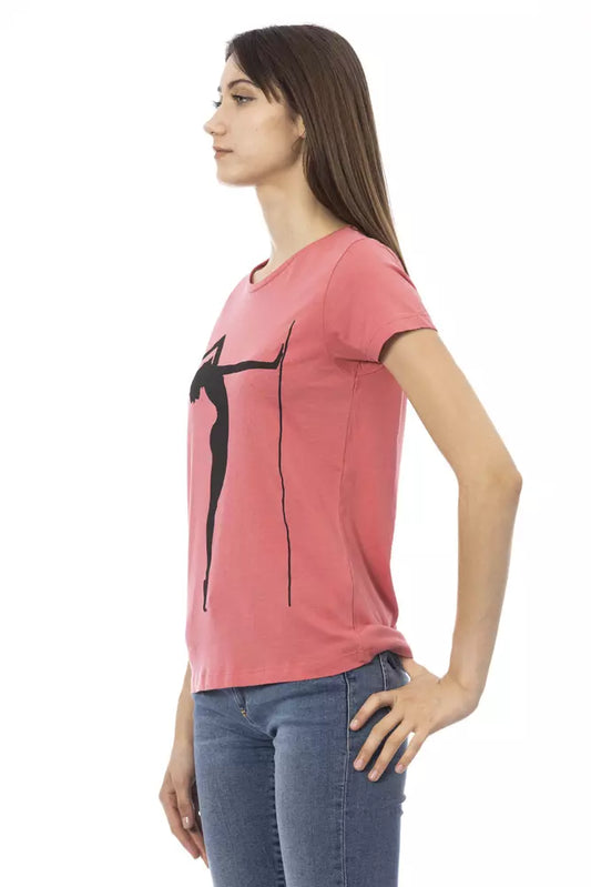 Trussardi Action Pink Cotton Women T-Shirt