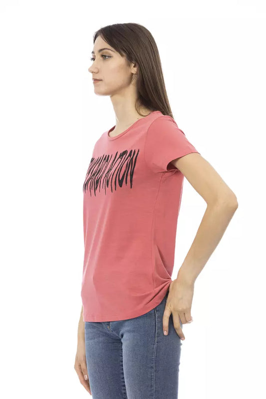 Trussardi Action Pink Cotton Women Top