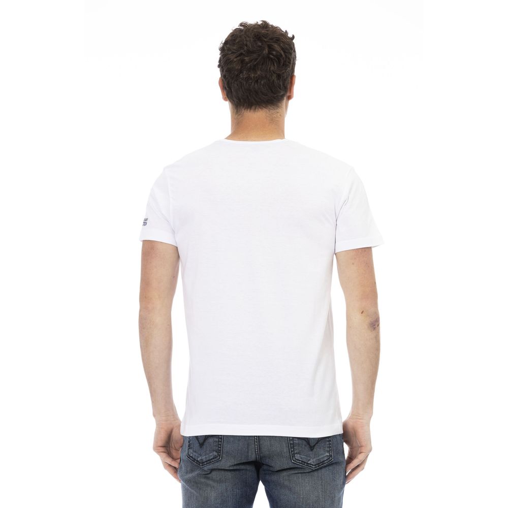 Trussardi Action White Cotton Men T-Shirt