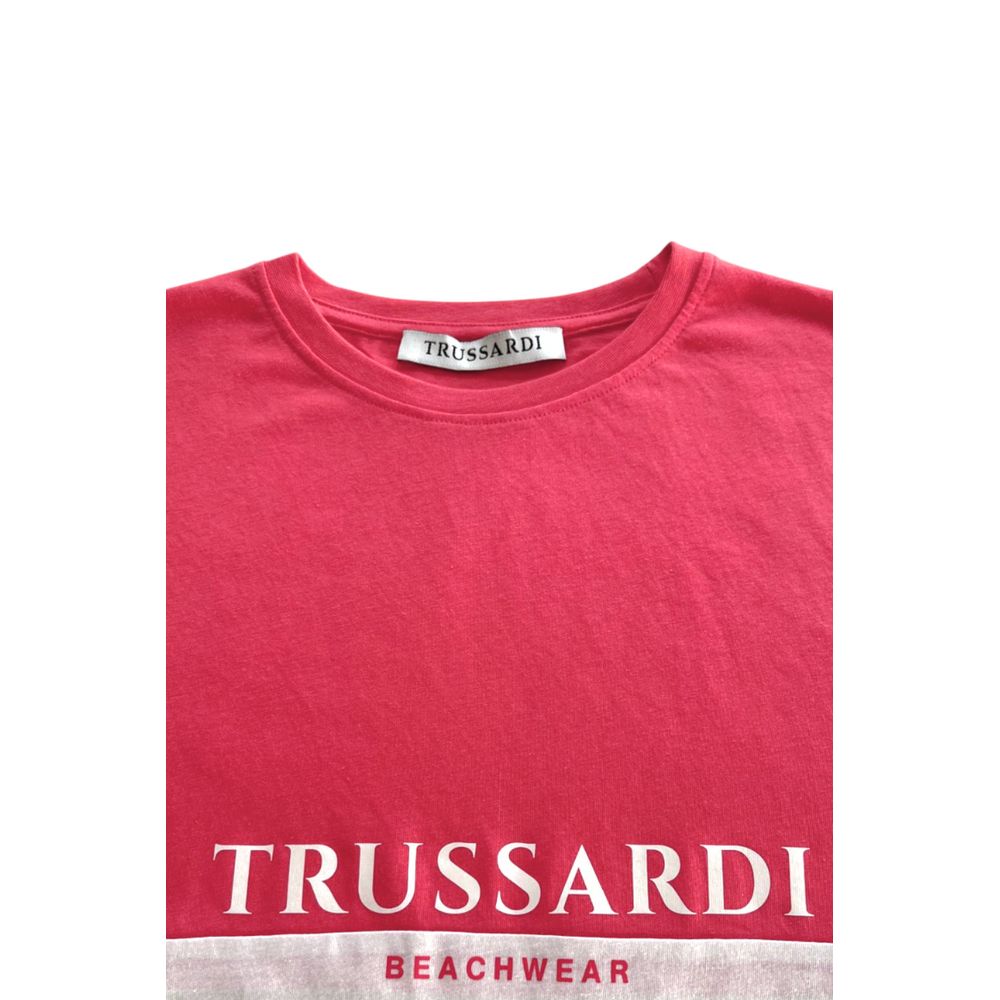 Trussardi Beachwear White Polyester T-Shirt