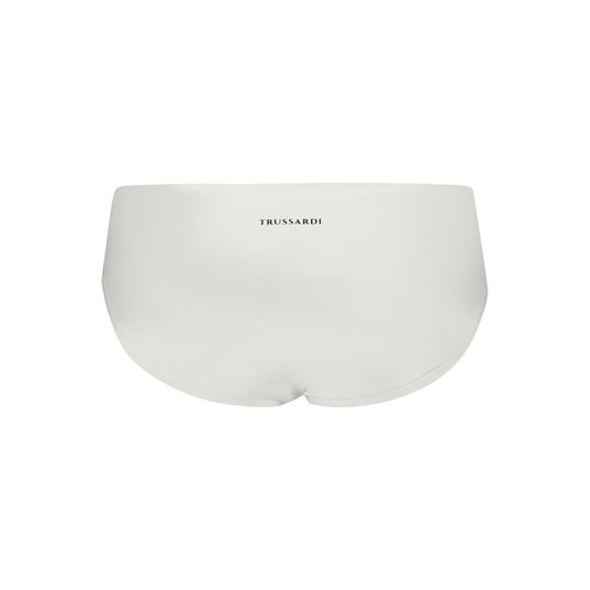 Trussardi White Elastane Swimwear