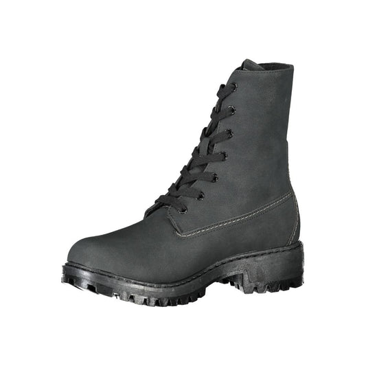 U.S. POLO ASSN. Contrast Lace-Up Fleece Ankle Boots