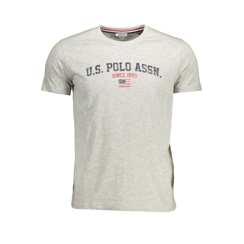 U.S. POLO ASSN. Gray Cotton Men TShirt