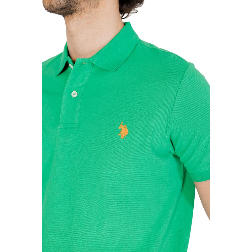 U.S. POLO ASSN. Green Cotton Polo Shirt