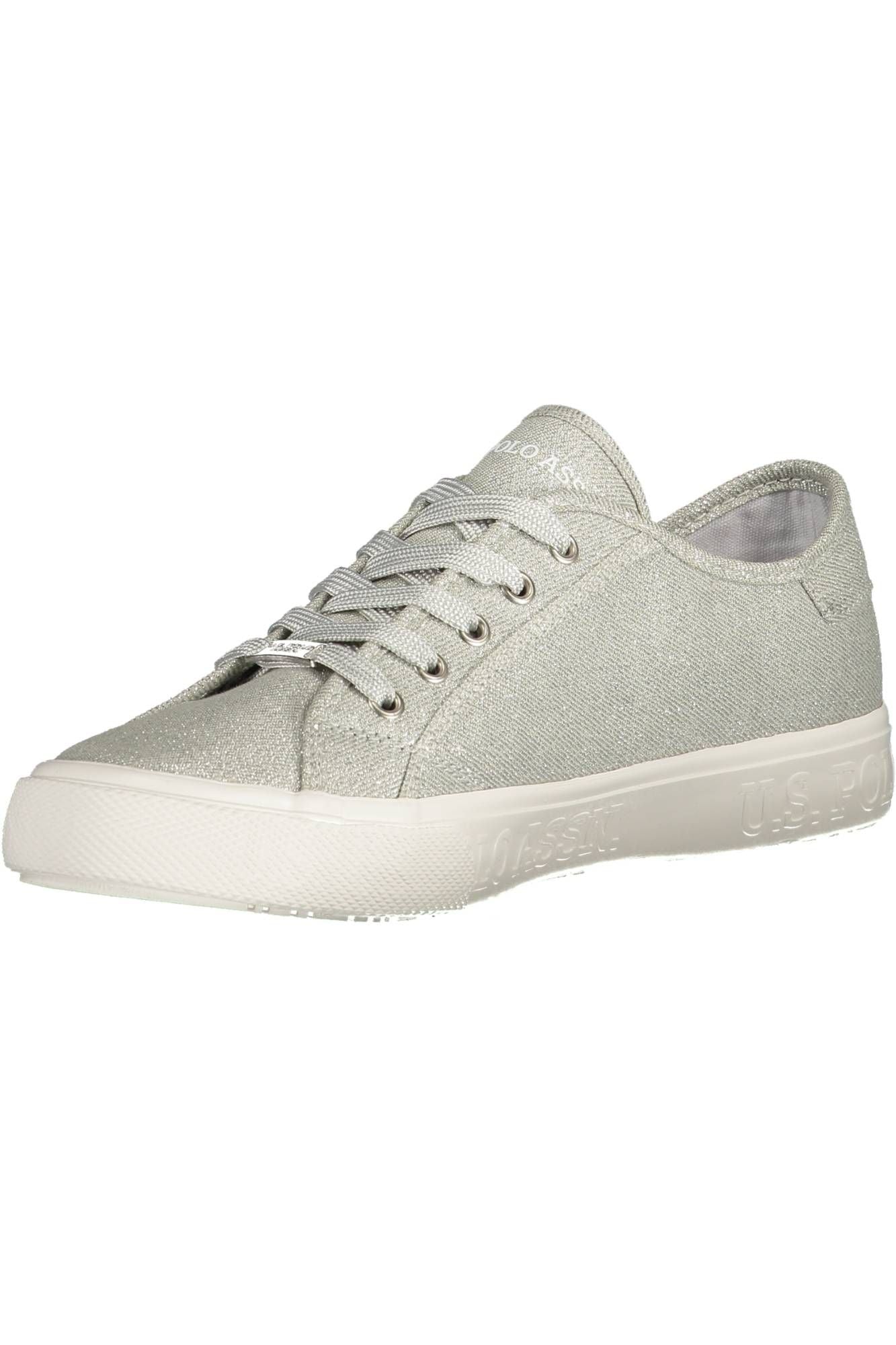 U.S. POLO ASSN. Silver Polyester Women Sneaker