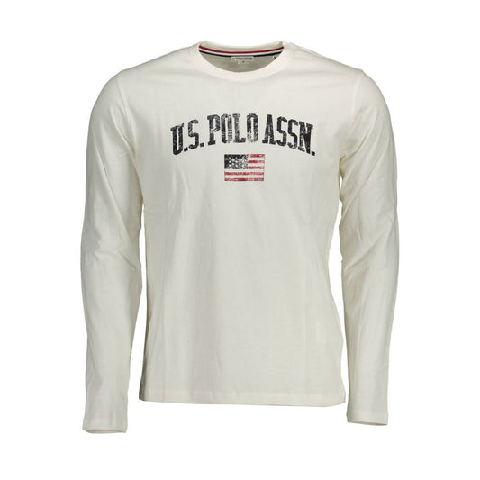 U.S. POLO ASSN. White Cotton Men T-Shirt