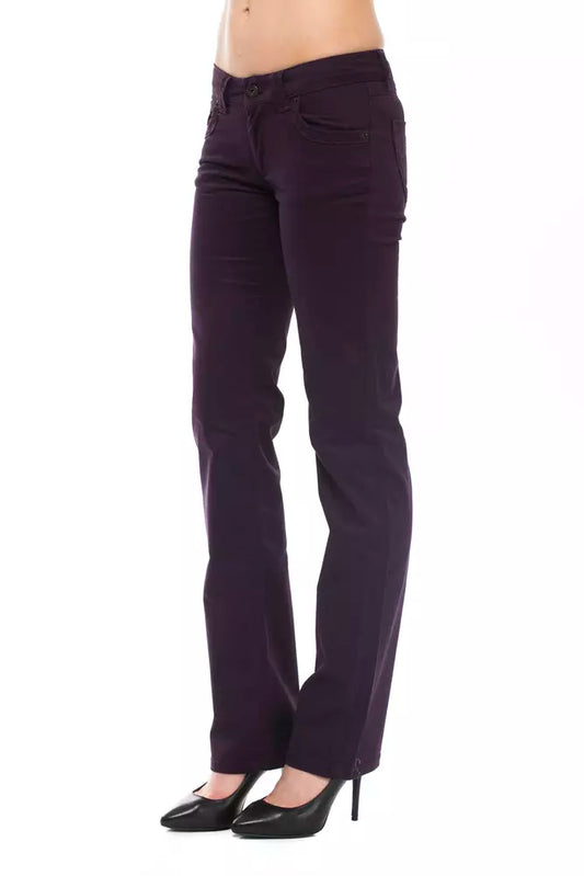 Ungaro Fever Purple Cotton Women Jean