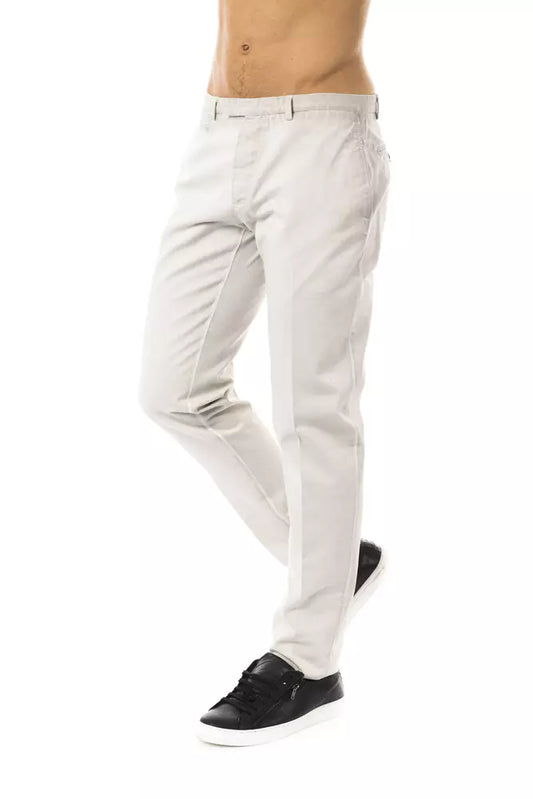 Uominitaliani Gray Cotton Men Pant