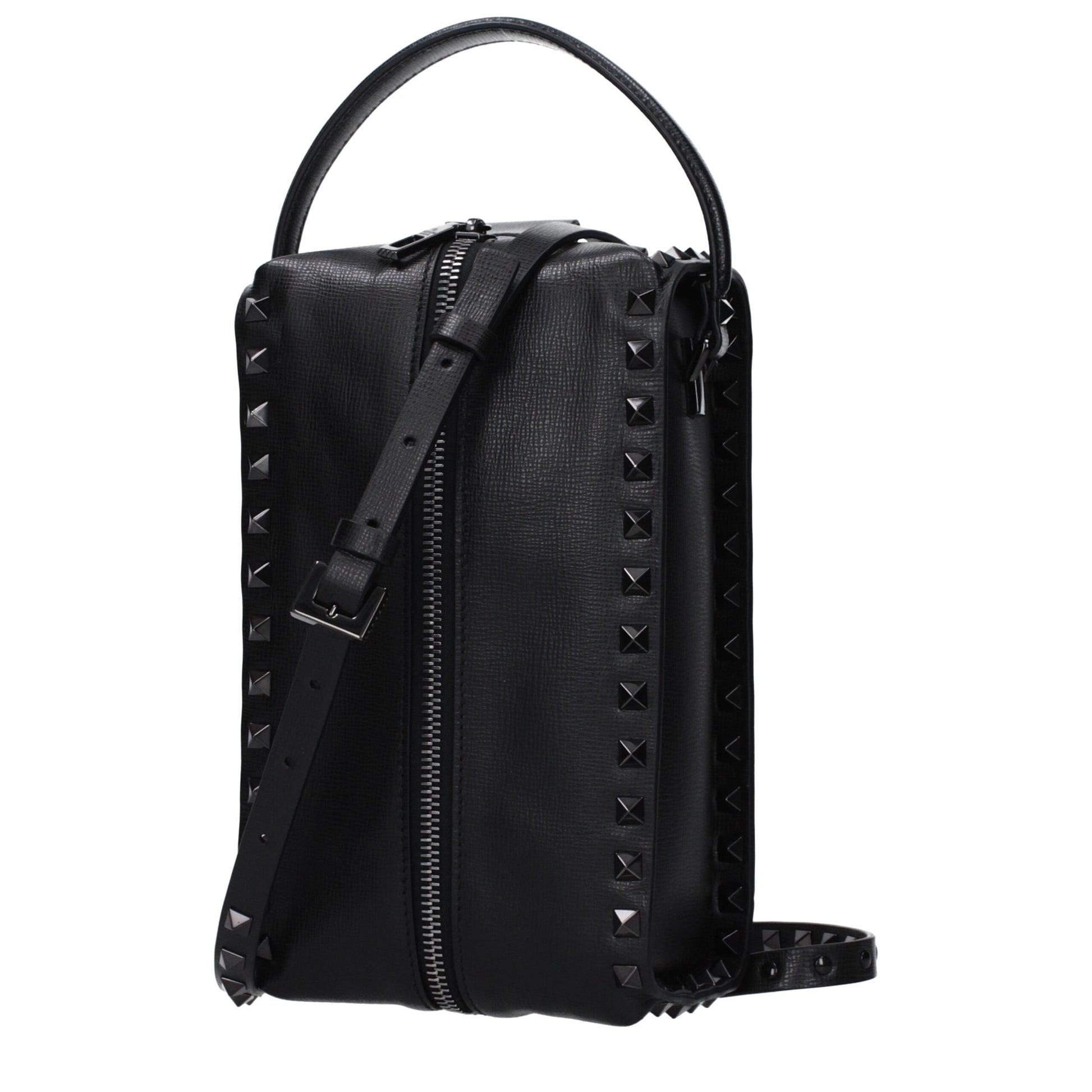 Valentino Garavani Black Leather Clutch Bag