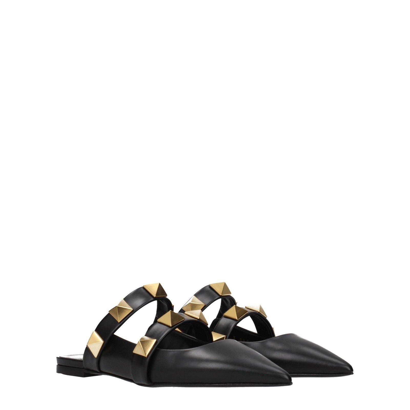 Valentino Garavani Black Leather Sandal