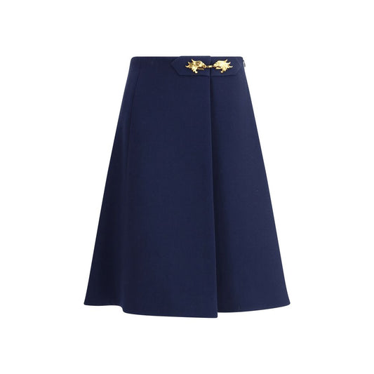 Valentino Pap Midi Skirt with Pleat