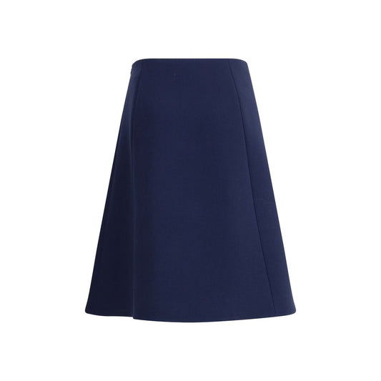 Valentino Pap Midi Skirt with Pleat