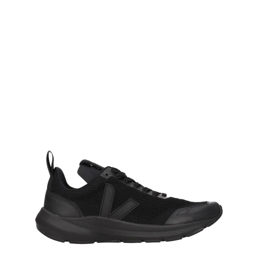 Veja Black Fabric Sneakers