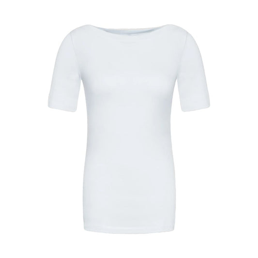 Vero Moda White Viscose T-Shirt