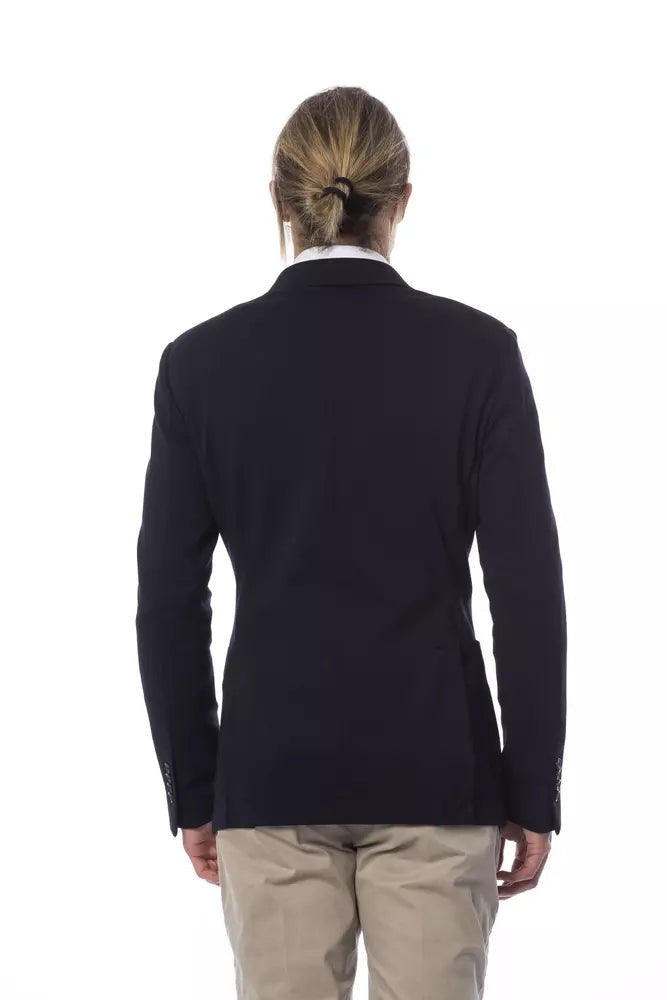 Verri Blue Viscose Men Blazer