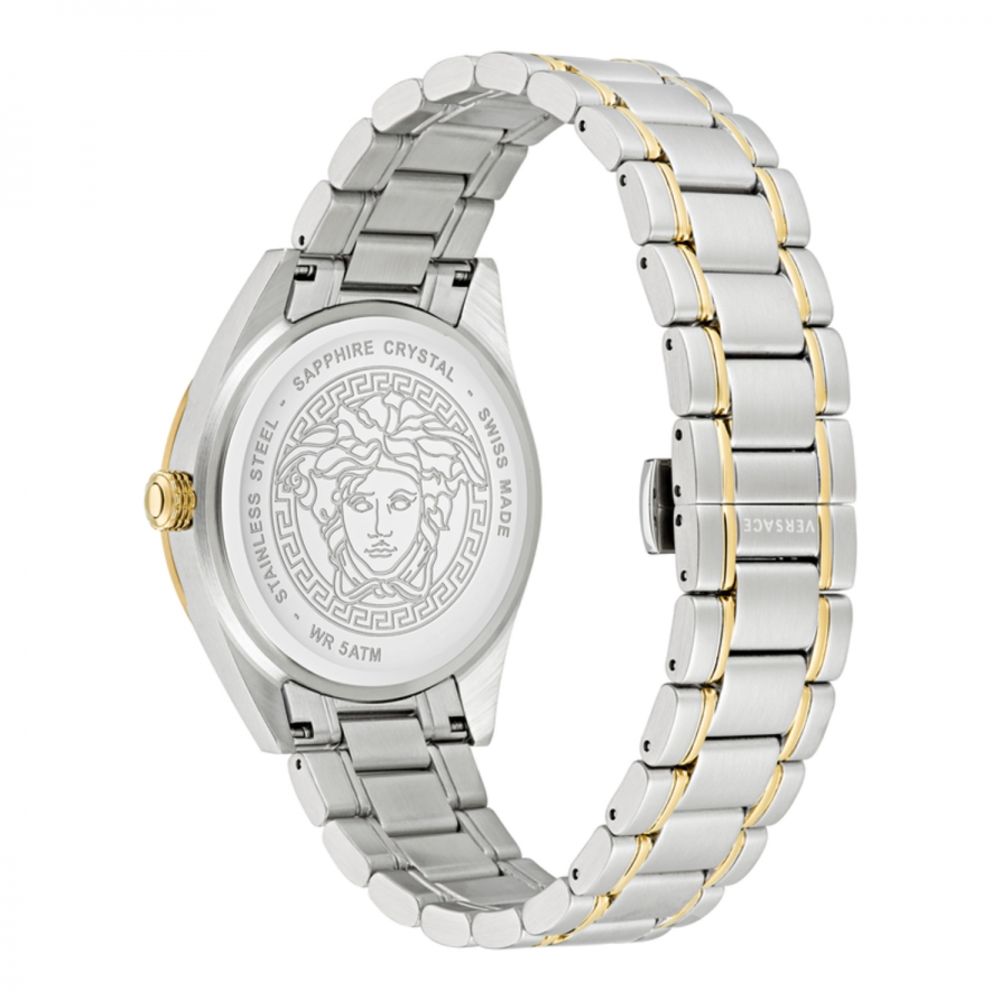Versace Gray Stainless Steel Dress Watch