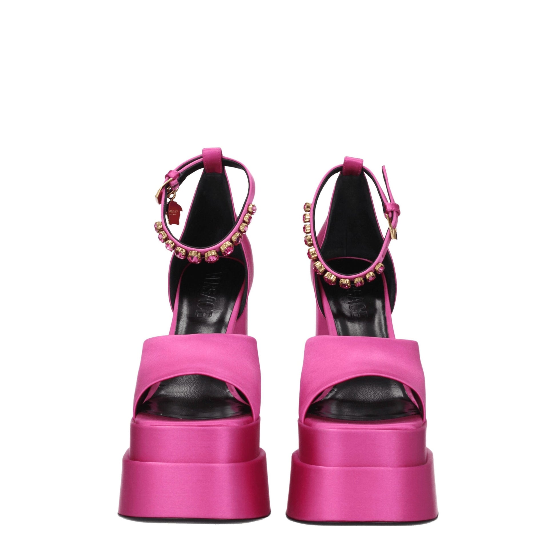 Versace Pink Satin Sandal
