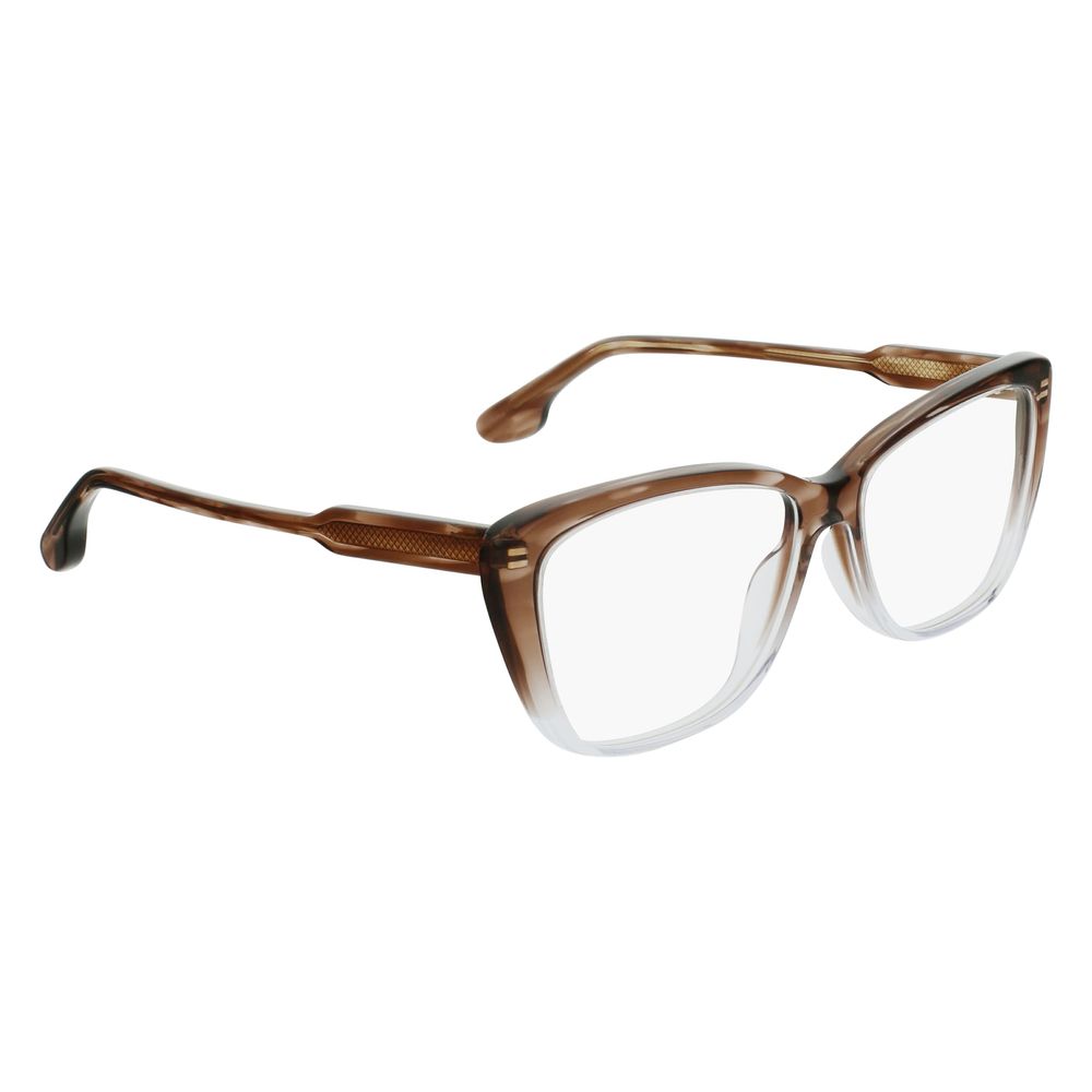 Victoria Beckham Brown Acetate Glasses Frames