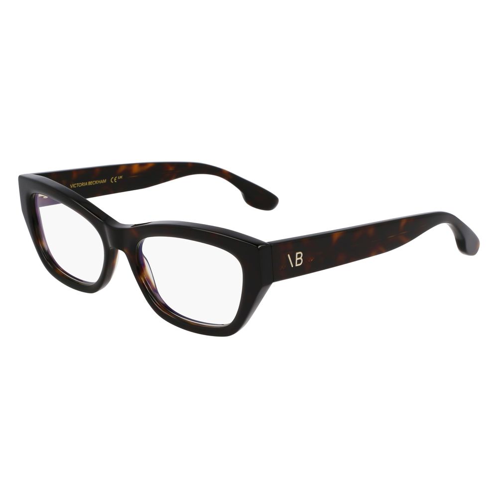 Victoria Beckham Brown Acetate Glasses Frames
