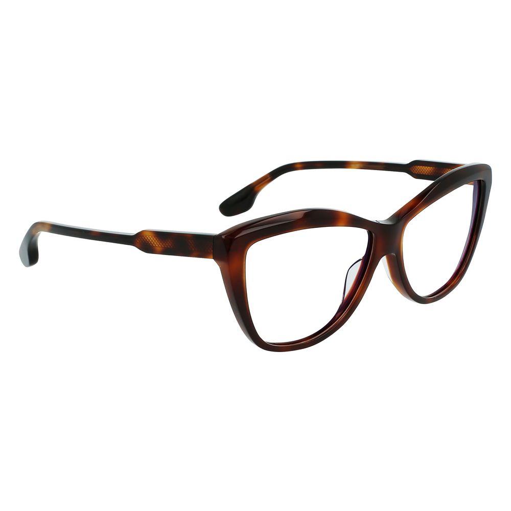 Victoria Beckham Brown Acetate Glasses Frames