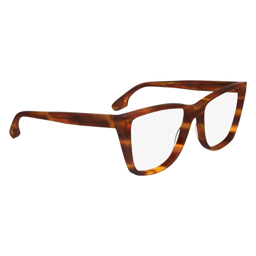 Victoria Beckham Brown Acetate Glasses Frames