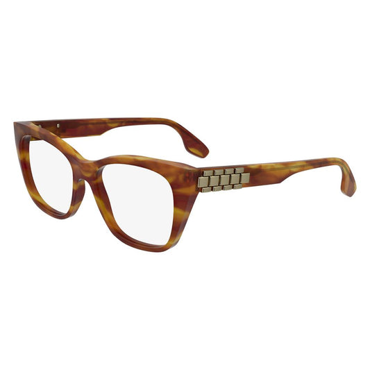 Victoria Beckham Brown Acetate Glasses Frames