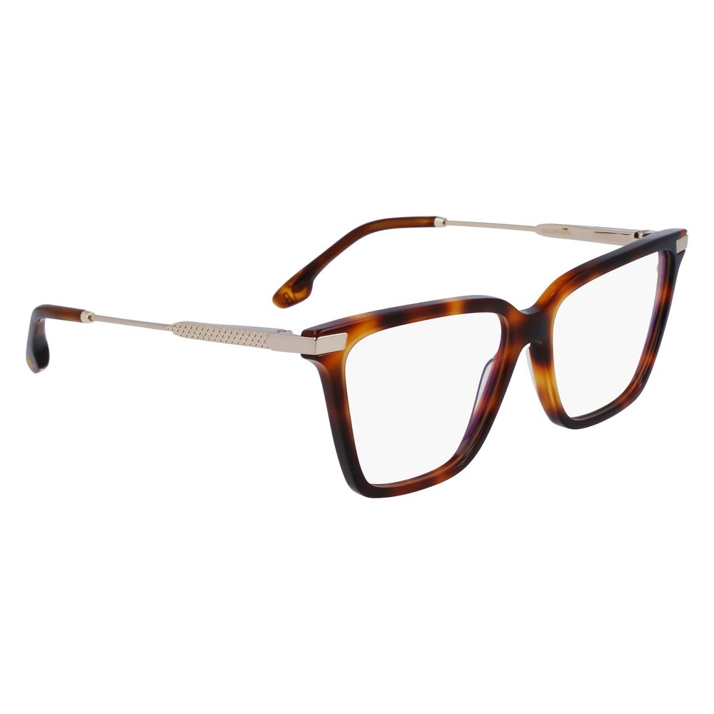 Victoria Beckham Brown Acetate Glasses Frames