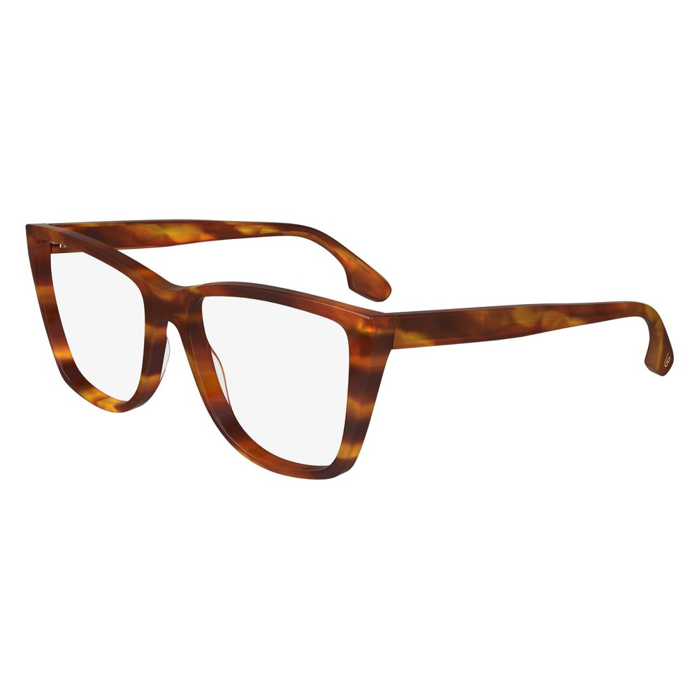 Victoria Beckham Brown Acetate Glasses Frames