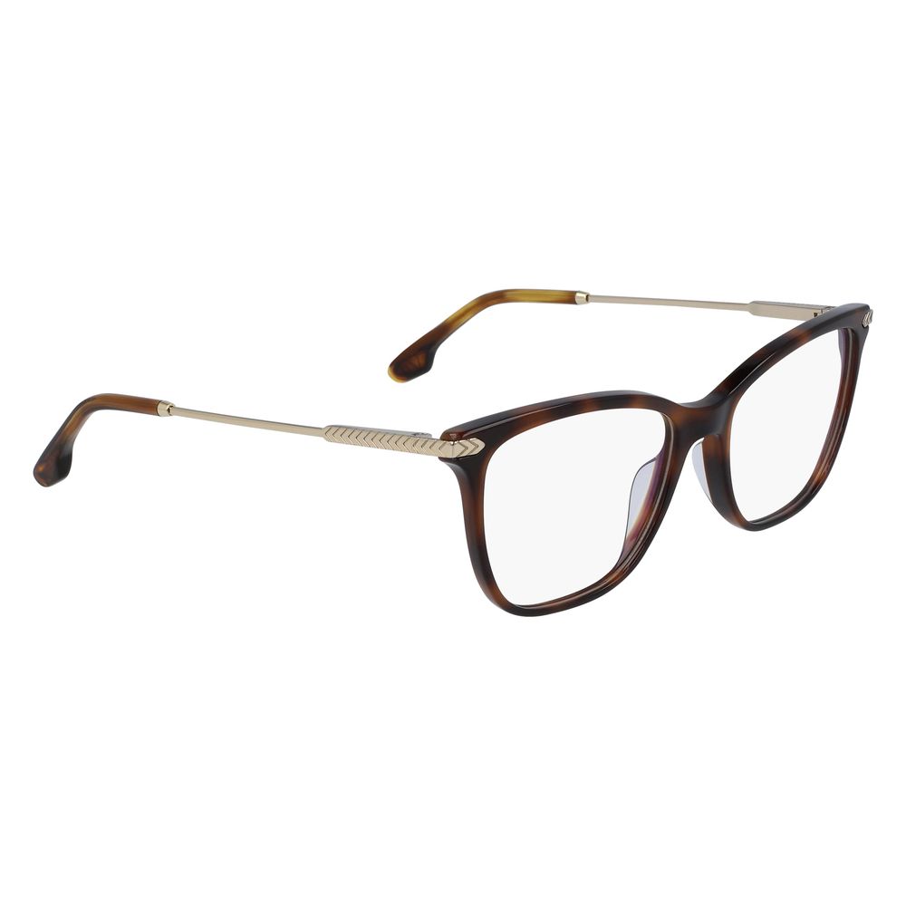 Victoria Beckham Brown Acetate Glasses Frames