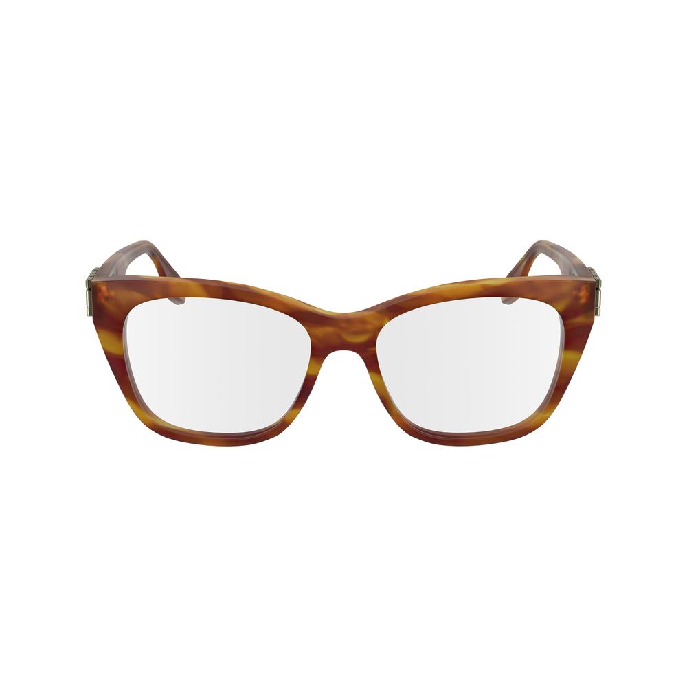 Victoria Beckham Brown Acetate Glasses Frames