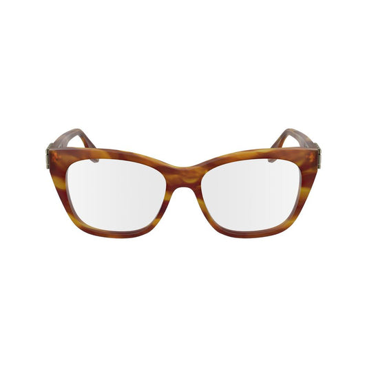 Victoria Beckham Brown Acetate Glasses Frames