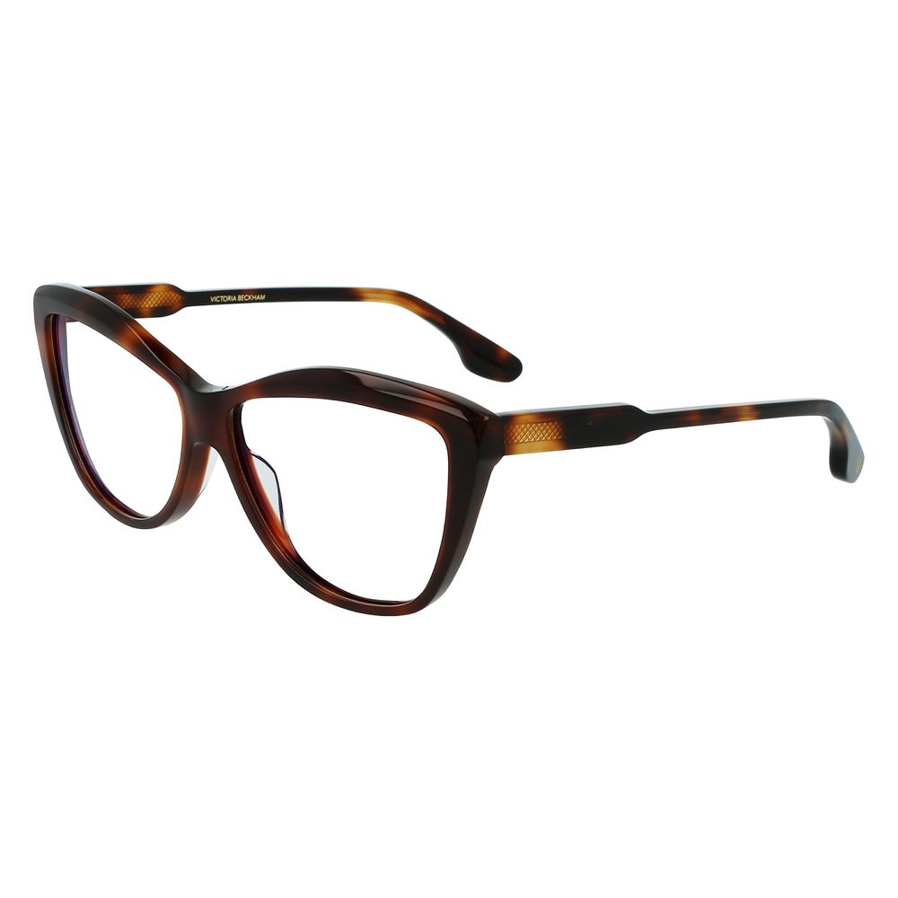 Victoria Beckham Brown Acetate Glasses Frames